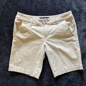 Aeropostale Bermuda Shorts‎ Khaki Casual Everyday 9" Inseam Size 0